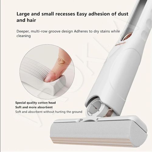 QuickMop™ – 2-in-1 Mop | Self-Squeezing Roller | Lightweight & Space-Saving