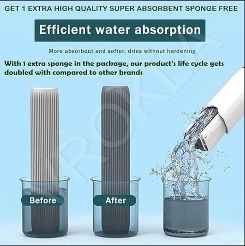 QuickMop™ – 2-in-1 Mop | Self-Squeezing Roller | Lightweight & Space-Saving