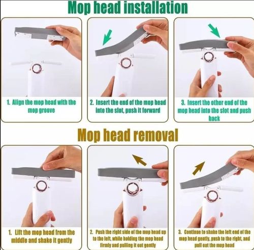 QuickMop™ – 2-in-1 Mop | Self-Squeezing Roller | Lightweight & Space-Saving