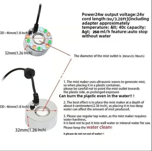 Mist Maker Ultrasonic Fogger