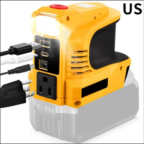 Compact DC to AC Inverter - Suitable for cars, motorhomes, outdoor use, and summer houses