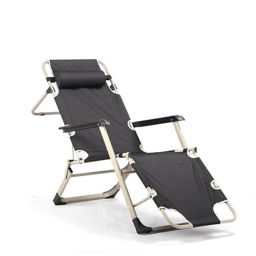 Upgraded Portable Foldable Lightweight Metal Beach Lounger Chaise Sun Lounger Bed and Chair