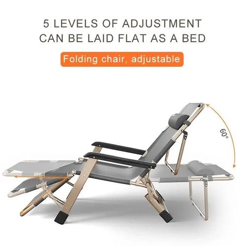 Upgraded Portable Foldable Lightweight Metal Beach Lounger Chaise Sun Lounger Bed and Chair