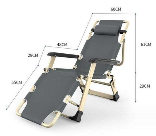 Upgraded Portable Foldable Lightweight Metal Beach Lounger Chaise Sun Lounger Bed and Chair