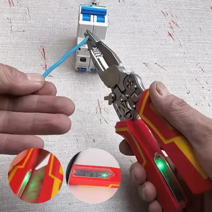 Versatile cutting pliers with electrical measurement