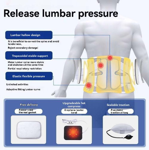 Lumbar support belt for lumbar disc protection, waist strain, steel plate support, exercise and fitness, lumbar protrusion, waist circumference
