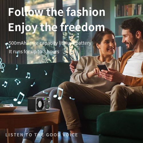 Retro Speaker Alarm Clock Wireless Charger Speaker Micro Speaker V8