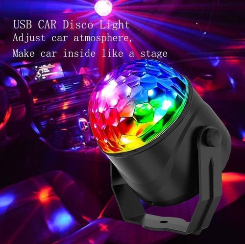 Rotating LED disco ball – RGB strobe effect, instant E27 connection, ultra-low power consumption (1W)!