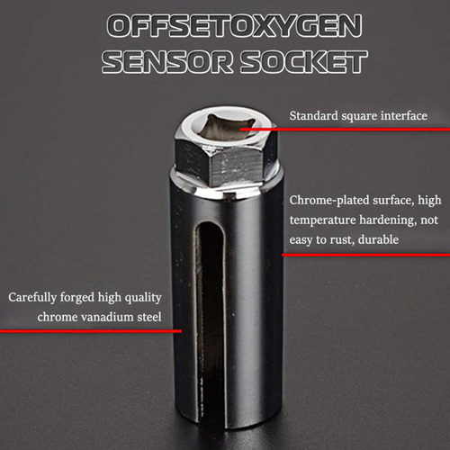 Automotive O2 Sensor Offset Socket & Thread Chaser 5 PCS Set🚗🔧