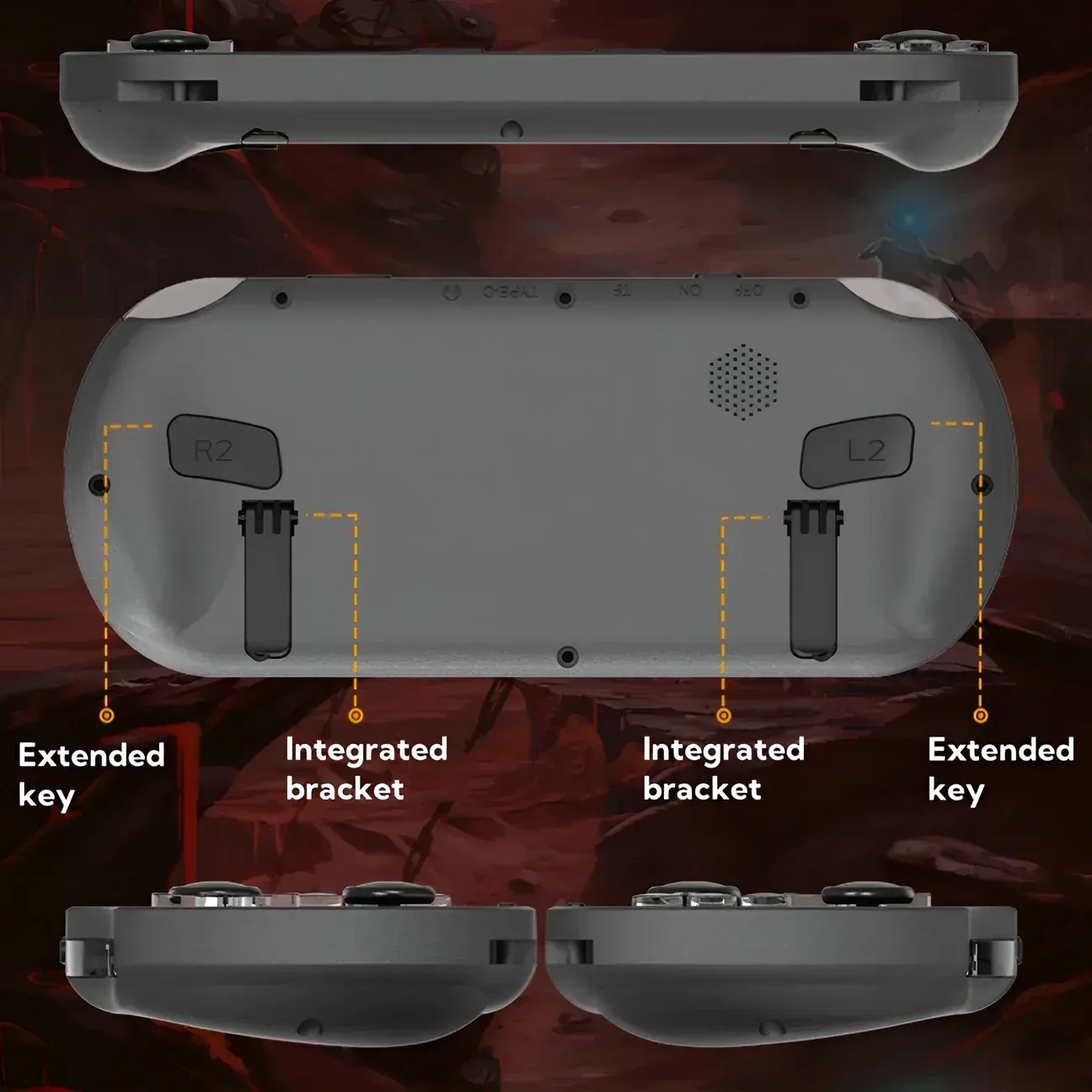 ❤️Ultimate Handheld Retro Console For Classic Games（SF3000HD Black Transparent 64G）❤️