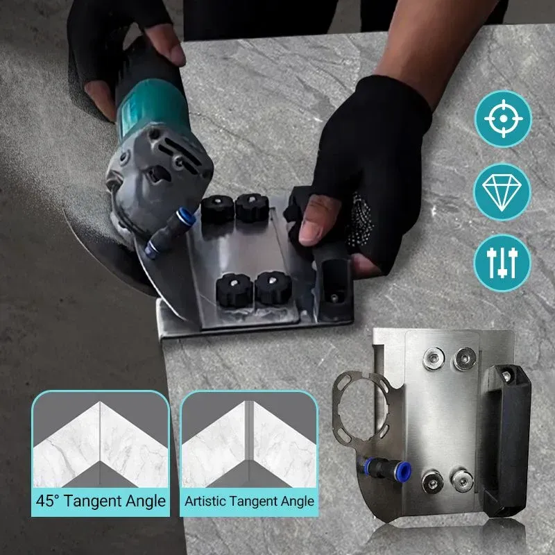 🔥 Angle grinder stand for 45° tile chamfering 👨‍🔧👍