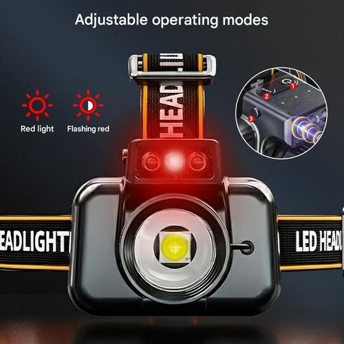 🔥 Powerful, extremely long-lasting headlamp🔦