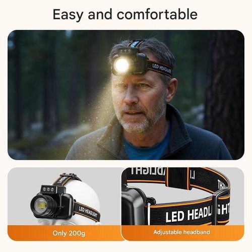 🔥 Powerful, extremely long-lasting headlamp🔦