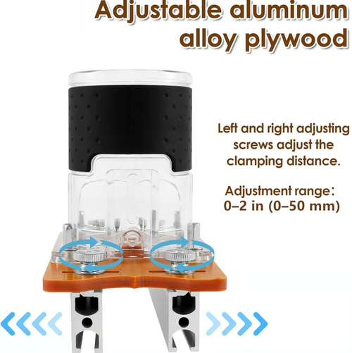 Exclusive Offer💥2-in-1 Woodworking Trimmer Slotting Auxiliary Positioning Bracket(Grooving tool + trimming machine cover + milling cutter + limit stop)