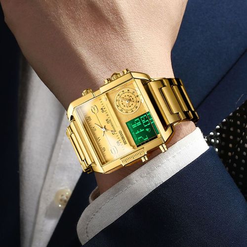 Multifunctional Quartz Watch With Oversized Dial