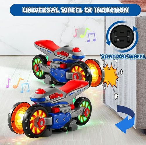 🎁New Electric Light and Music Deformation Motorcycle
