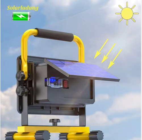 💗Ultra-bright LED portable solar floodlight, USB rechargeable, 4-lamp mode❤️