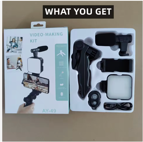 💗Flexible ring light tripod with microphone💗