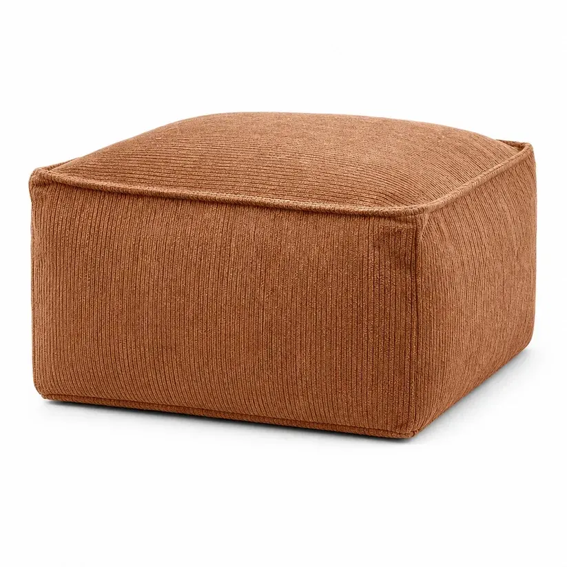 Storage Stool Cover: Fill with Clothes, 100kg Support, Wide Zipper, Washable, 50x50x20cm