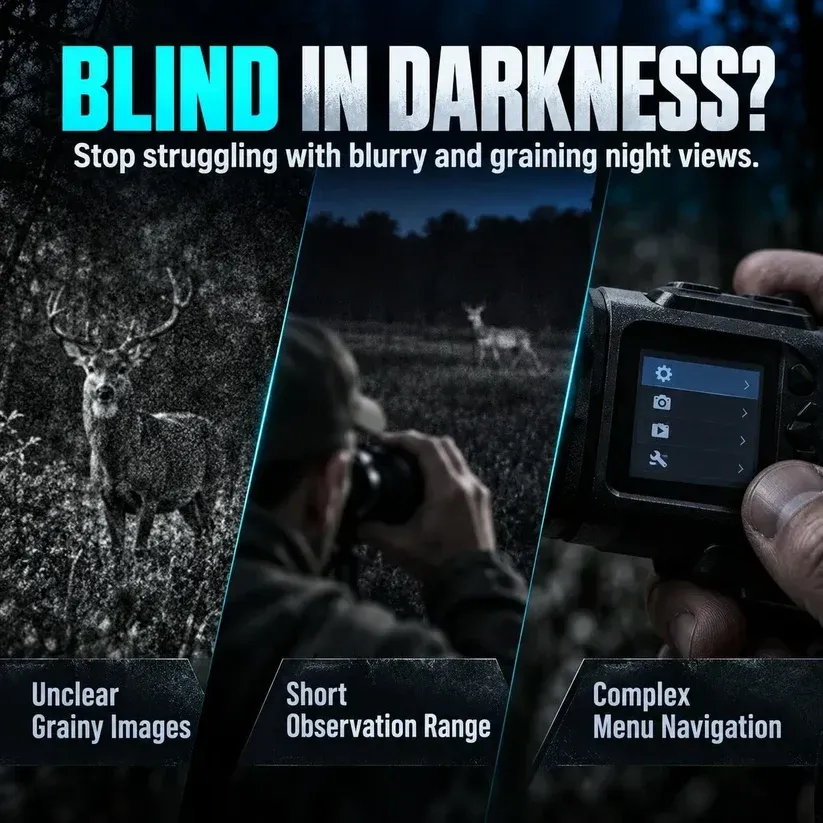 1080P HD Infrared Night Vision Binoculars Monocular – 16X Digital Zoom for Hunting & Surveillance ✨