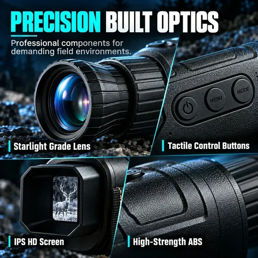 1080P HD Infrared Night Vision Binoculars Monocular – 16X Digital Zoom for Hunting & Surveillance ✨