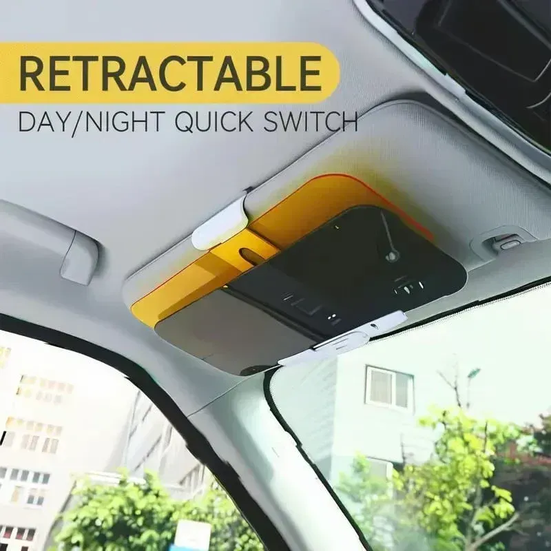 Anti-glare visor for cars for day and night