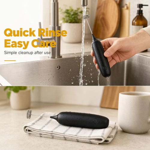 Handheld Electric Milk Frother and Coffee Stirrer