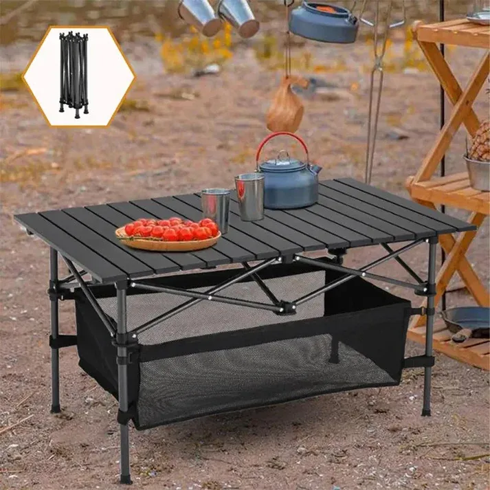 Portable Camping Table – Folding, Carbon Steel, Quick Setup🪑