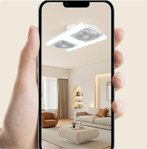 Modern 2-in-1 LED Ceiling Fan Light