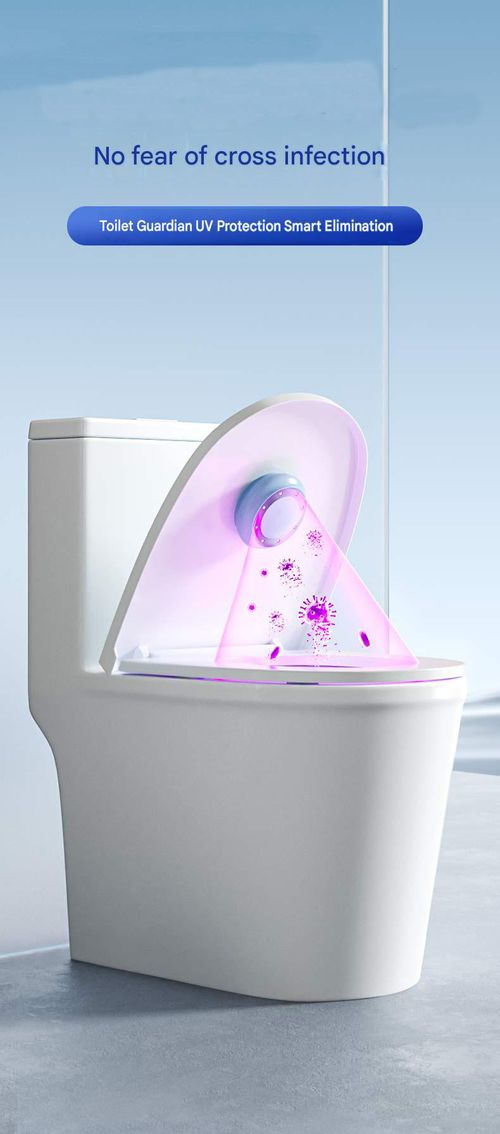 Portable UV disinfection lamp for toilet, with sensor and USB rechargeable design.