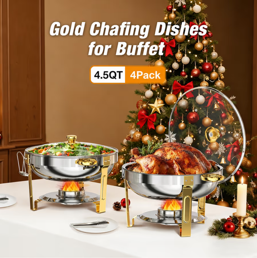 Stainless Steel Chafing Dish Buffet Set 🔥
