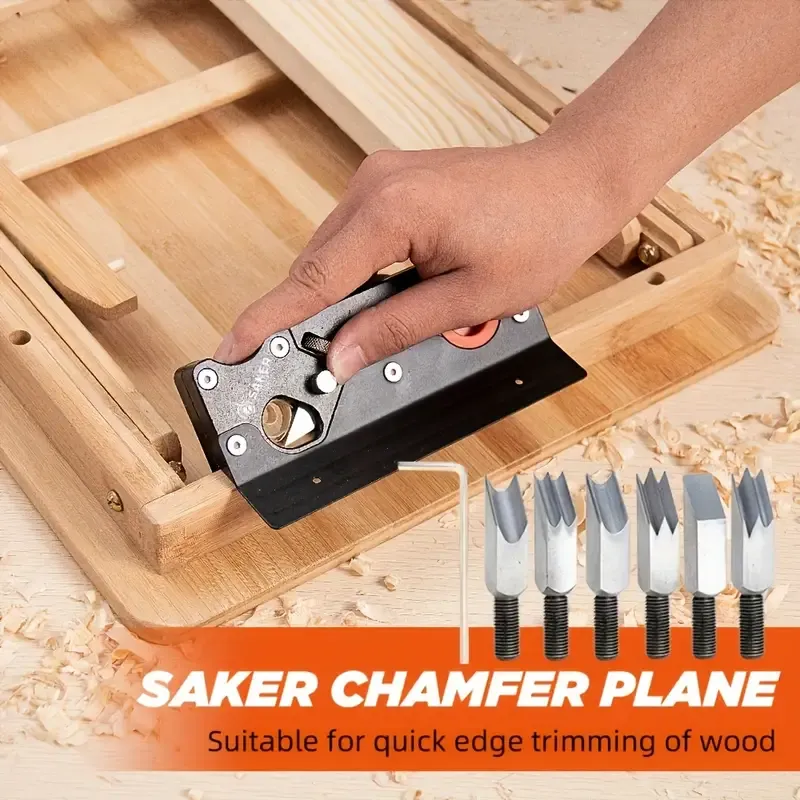 Brush edge machine - woodworking edge leveling tool with auxiliary positioner, hand brush edge machine is suitable for fast edge trimming of wood
