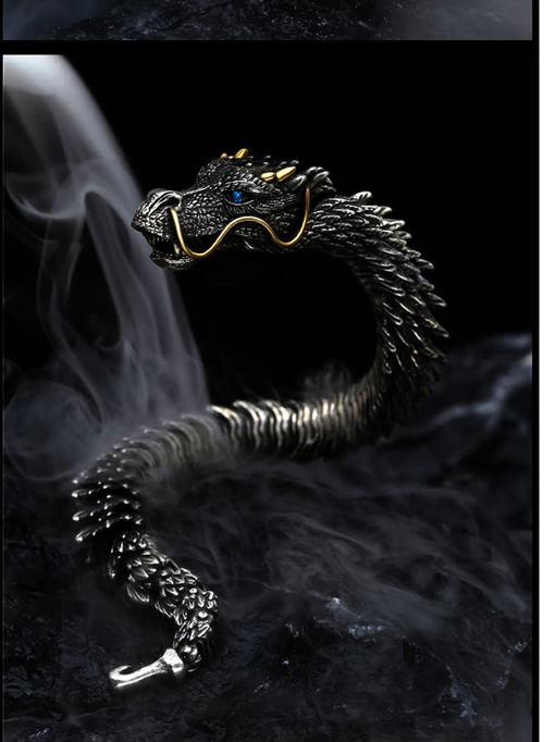 the Dragon Chinese Style Retro Silver Plated Dragon