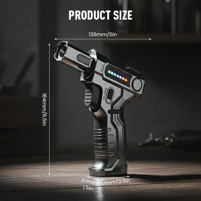 🔥 Refillable Adjustable Butane Torch Lighter – Tame the Fire, Master Your Craft!