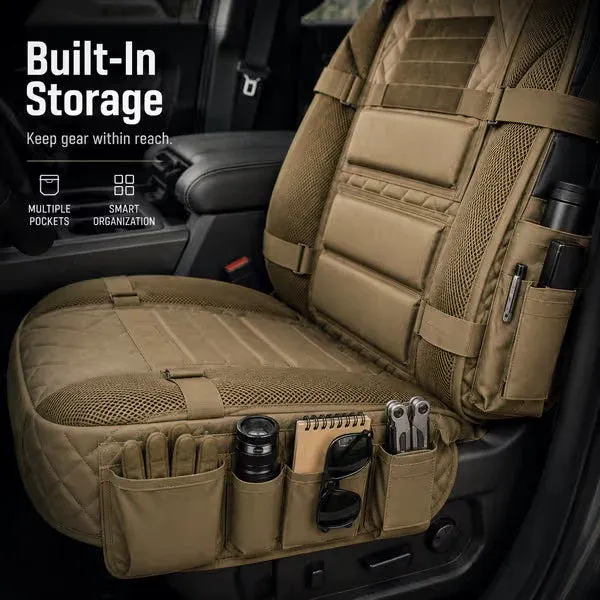 🚙 Durable seat covers for tactical trucks ✨ Storage, protection and comfort in all weather conditions