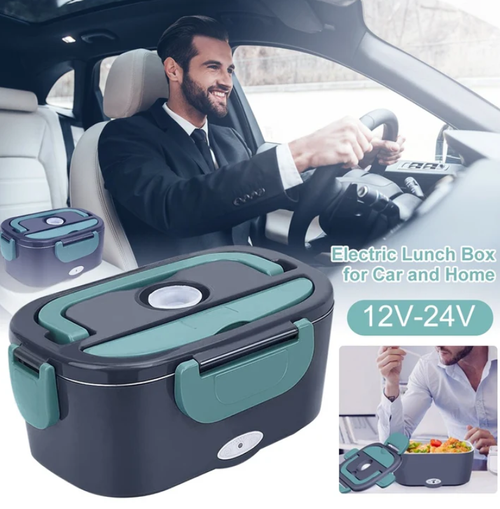 2-in-1 Portable Lunch Box – Heating & Cooling, 7-Piece Set & Dual Voltage for Travel ✨