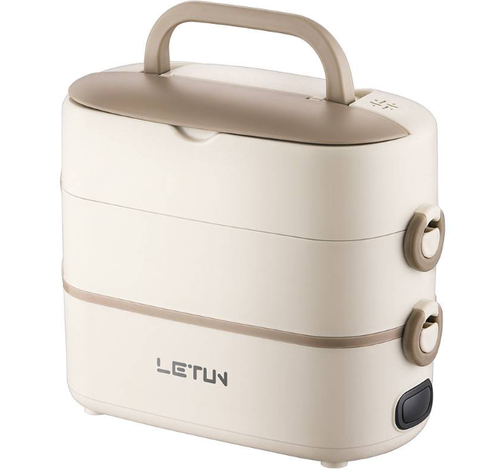 Heating lunch box can be plugged in to keep warm, electric steaming and self-heating
