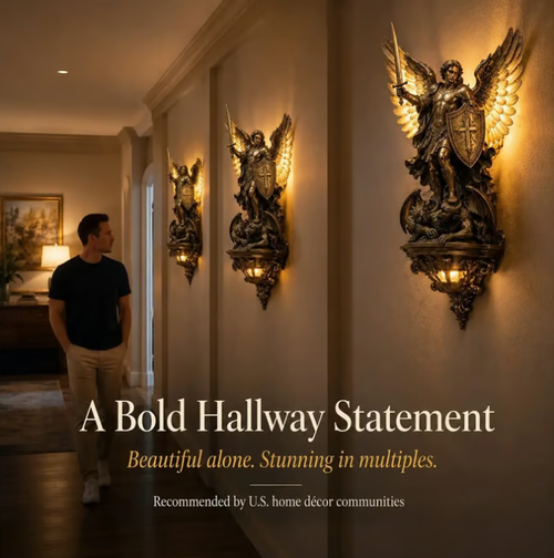 St. Michael Guardian Angel Wall Light