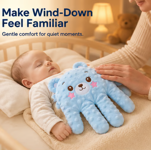 Baby Soothing Rhythmic Palm – Remote-Controlled Patting & Warmth ☁️