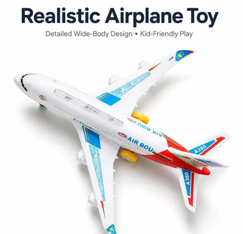 Electric Model Aircraft with Sound and LED Lights – Interactive, Eye‑Catching, Sturdy ✨