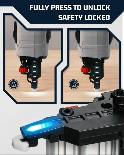 Cordless Electric Nailer With Charger and 2500 Nails Included
