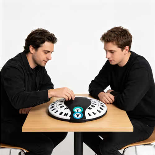 🎲Spin & Shout Word Game – Fast-Paced Family Game with Letter Wheels, Spinner Device & 20 Tokens