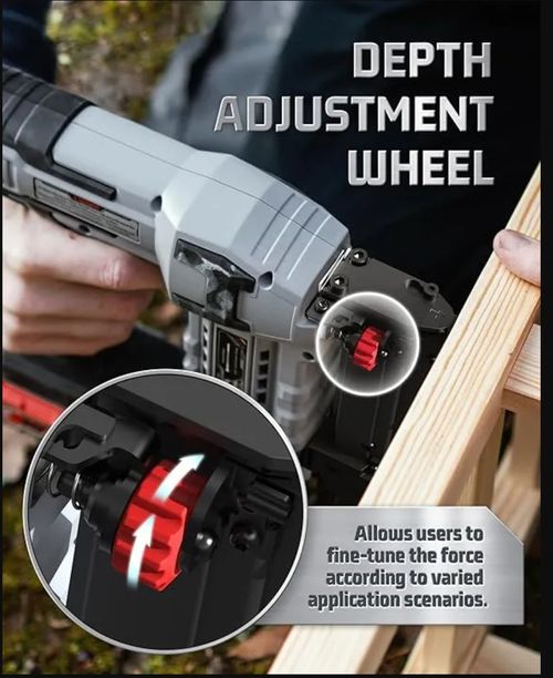 Cordless Electric Nailer With Charger and 2500 Nails Included