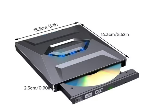 Retro Laptop CD DVD Player USB C 3.0 Portable CD Burner