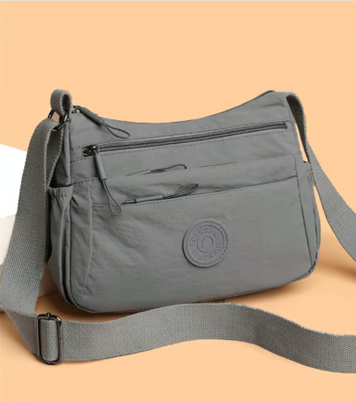 Women Solid Color Crossbody Bag ✨ Multi-Pocket Zipper Fashion Daily Bag