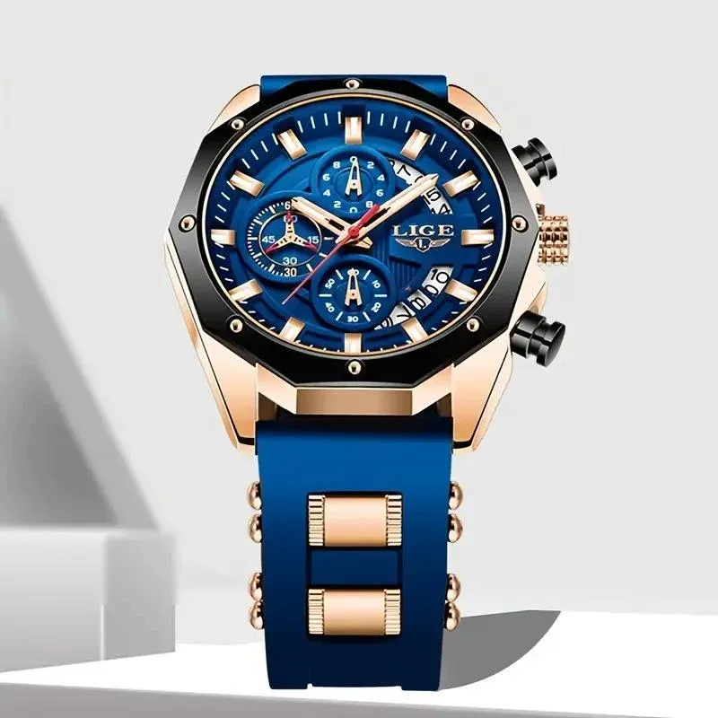 💪 Men's Outdoor Waterproof Sport Quartz Watch – Chronograph function, durable & water-resistant –
