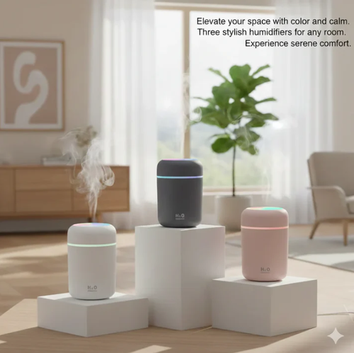 MiniMist Humidifier– Smart Humidifier | Mist + Ambient Light | Daily Freshness