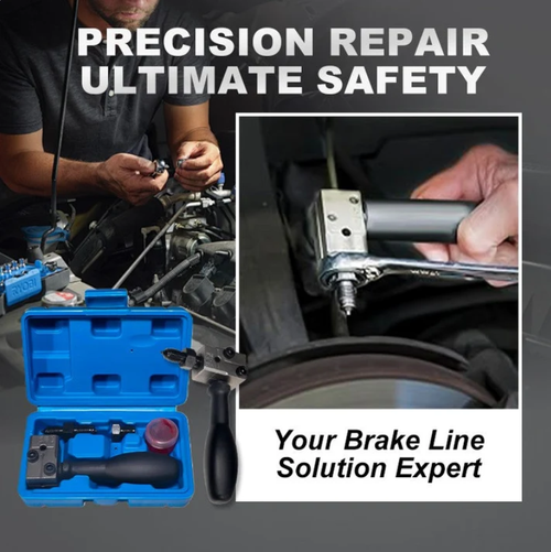 🔧 Professional Brake Line Flaring Tool Kit - Universal Fit for Cars, Trucks & Motorcycles