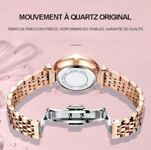 Women's Luxury Shiny Waterproof Stainless Steel Watch