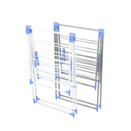 Wing-shaped clothes drying rack